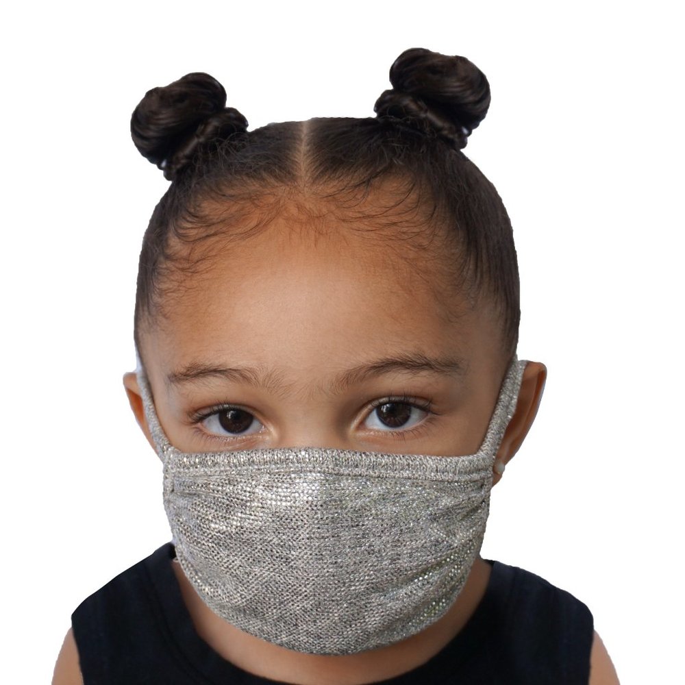 NEW WASHABLE Golden Sparkle Kids Face Mask Bundle - Picture 3 of 7